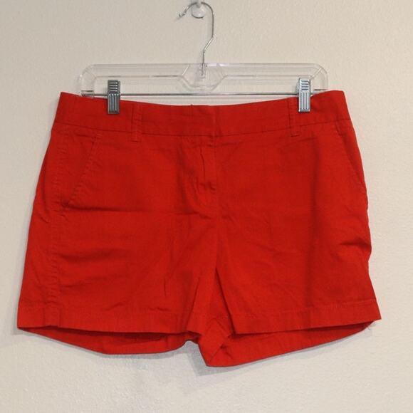 J. Crew Red Chino Broken-In Shorts Sz 6 - Picture 2 of 11